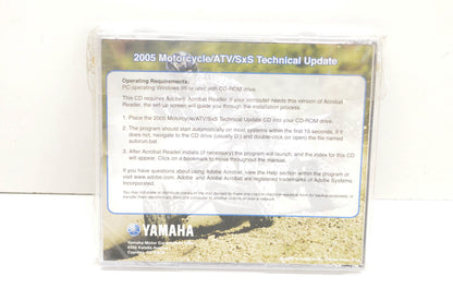 New OEM Yamaha 2005 Motorcycle/ATV/SxS Technical Update CD-ROM NOS