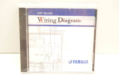 New OEM Yamaha LIT-CDSRV-WD-07 2007 Wiring Diagram CD-ROM NOS