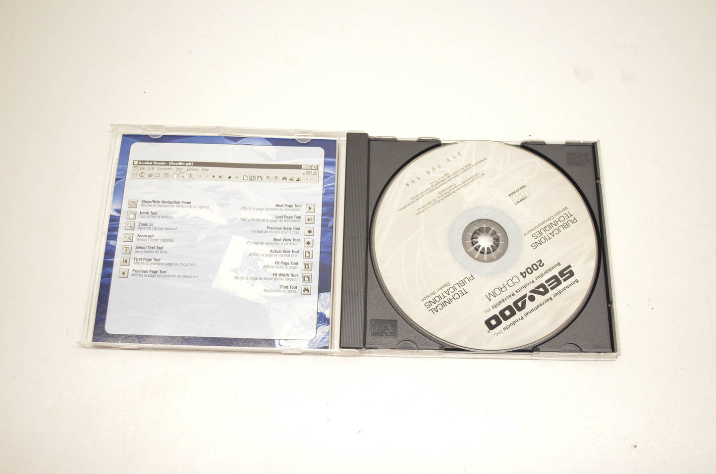 Sea Doo 219700509 2004 Technical Publications CD-ROM