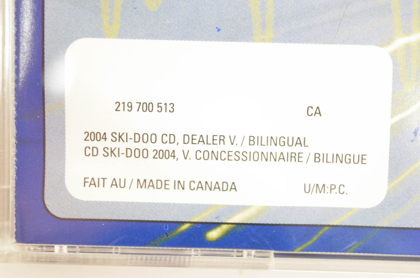 Ski Doo 219700513 2004 Technical Publications Dealer Version CD-ROM