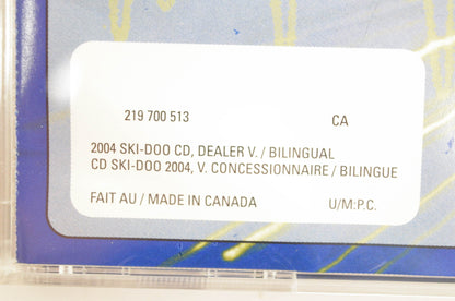 Ski Doo 219700513 2004 Technical Publications Dealer Version CD-ROM
