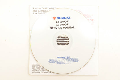 OEM Suzuki 99500-43070-03E LT-A400/F LT-F400/F Service Manual CD-ROM