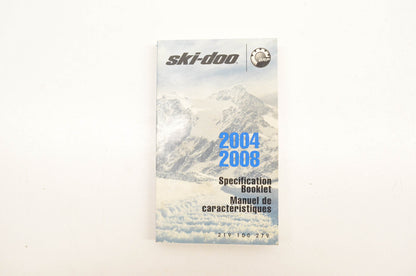 Ski Doo 219100279 2004-2008 Specification Booklet