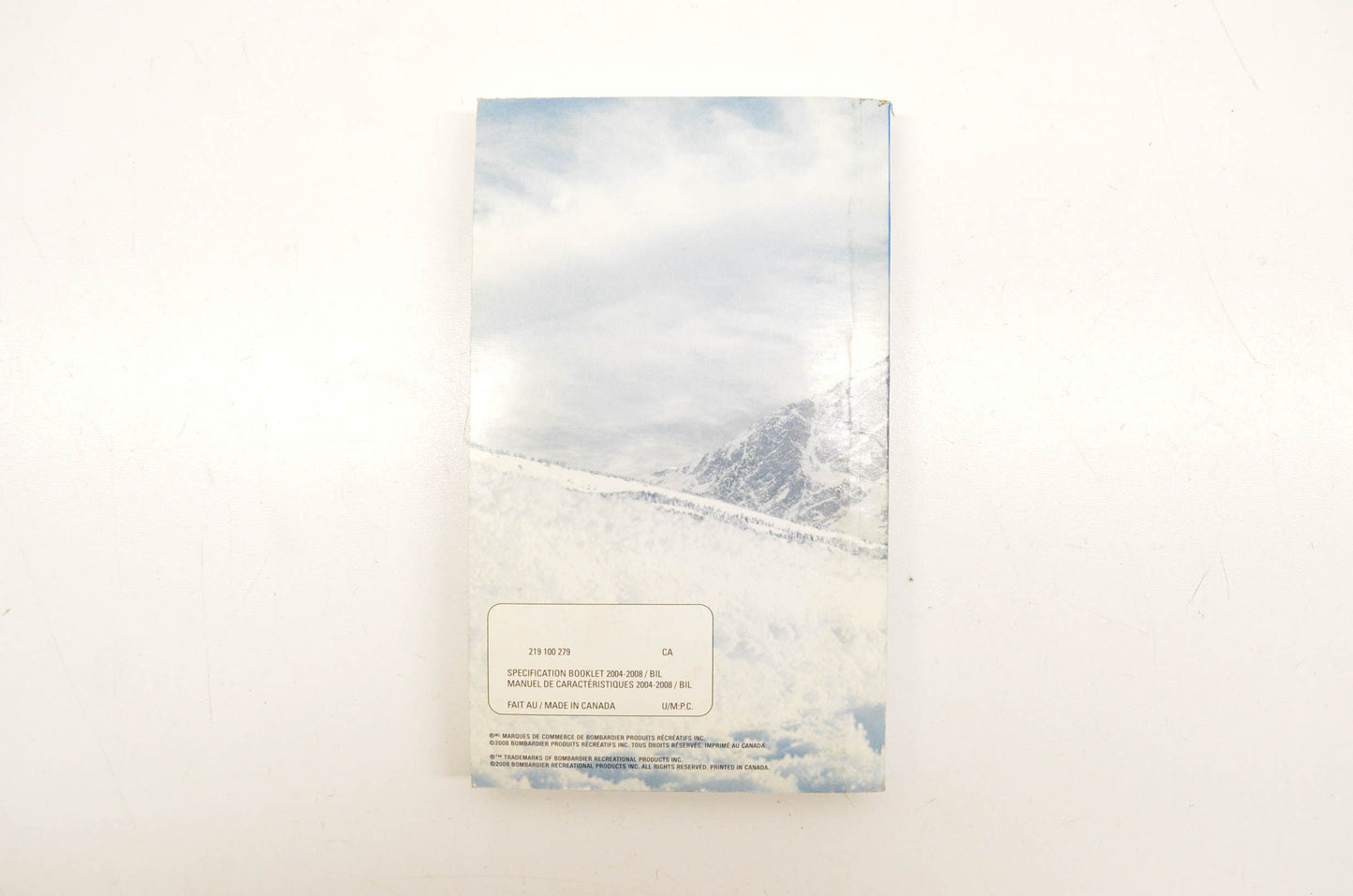 Ski Doo 219100279 2004-2008 Specification Booklet