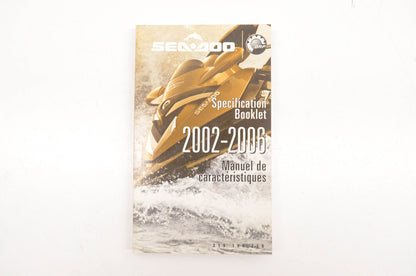 Sea Doo 219100250 2002-2006 Specification Booklet