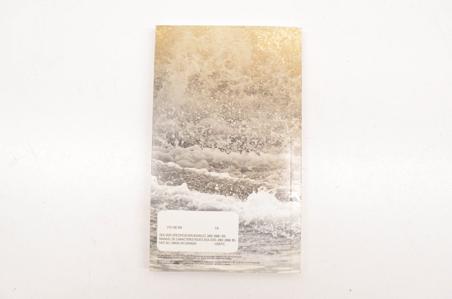 Sea Doo 219100250 2002-2006 Specification Booklet