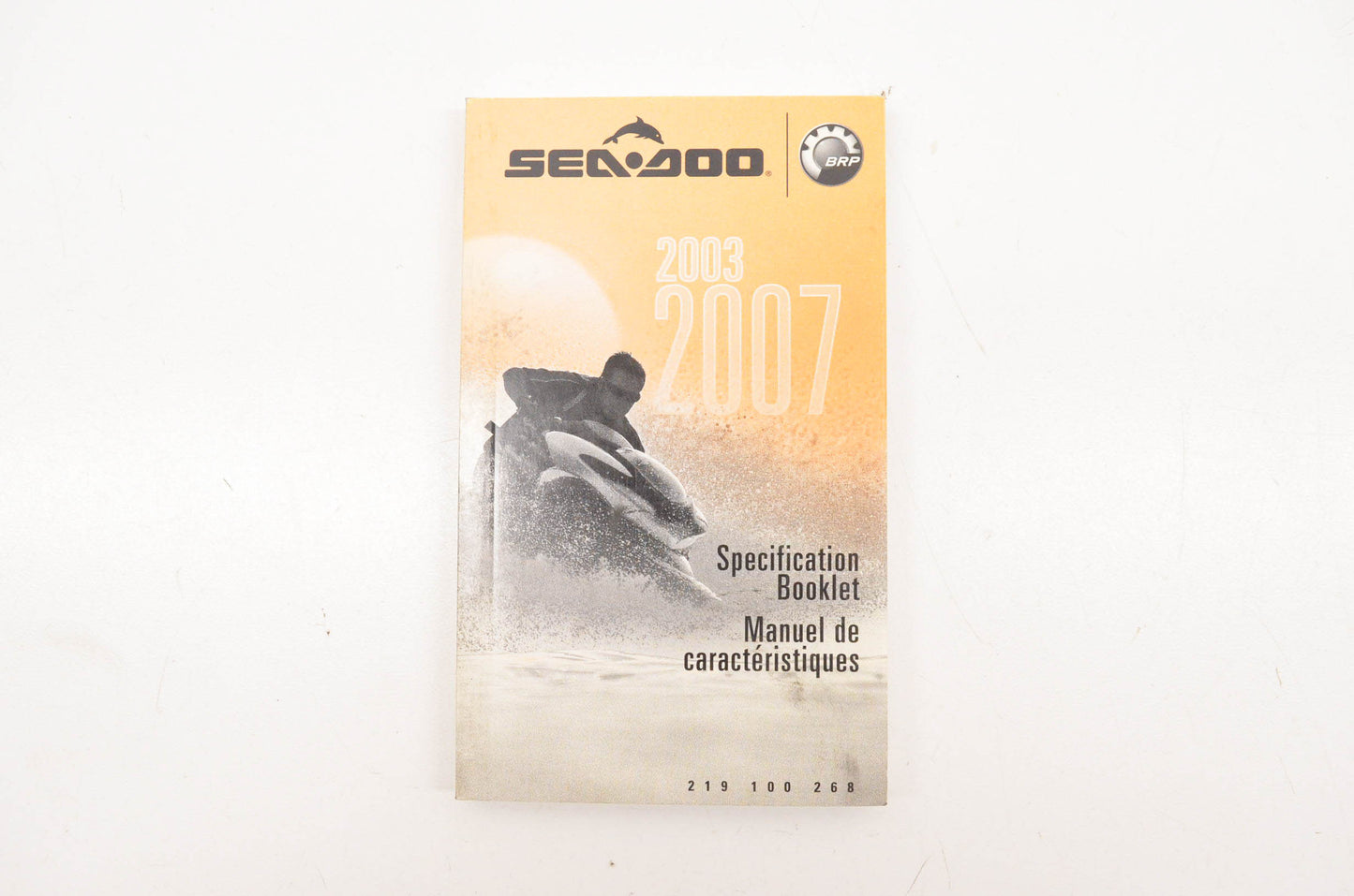 Sea Doo 219100268 2003-2007 Specification Booklet