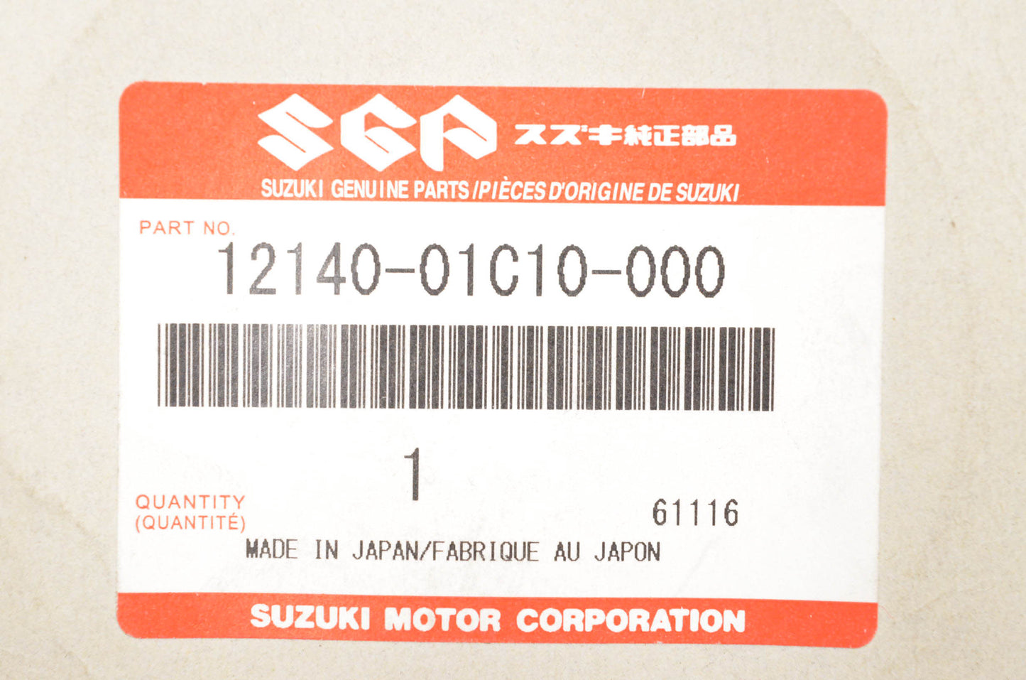 New OEM Suzuki 12140-01C10-000 Piston Ring Kit NOS