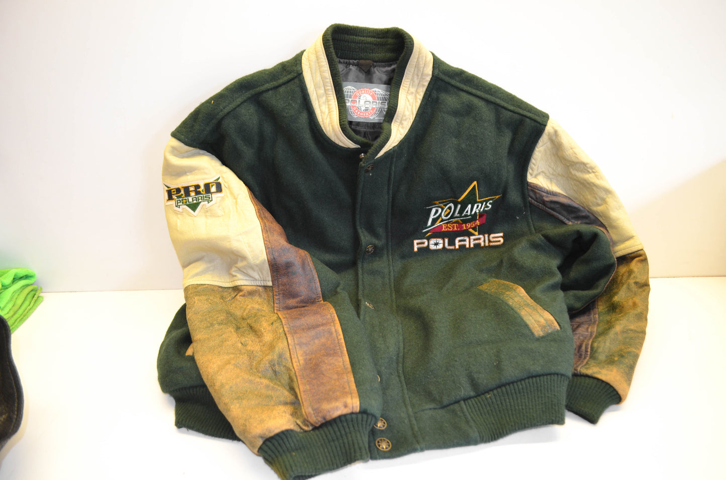 Used OEM Polaris Vintage Wool Lettermen Jacket Large