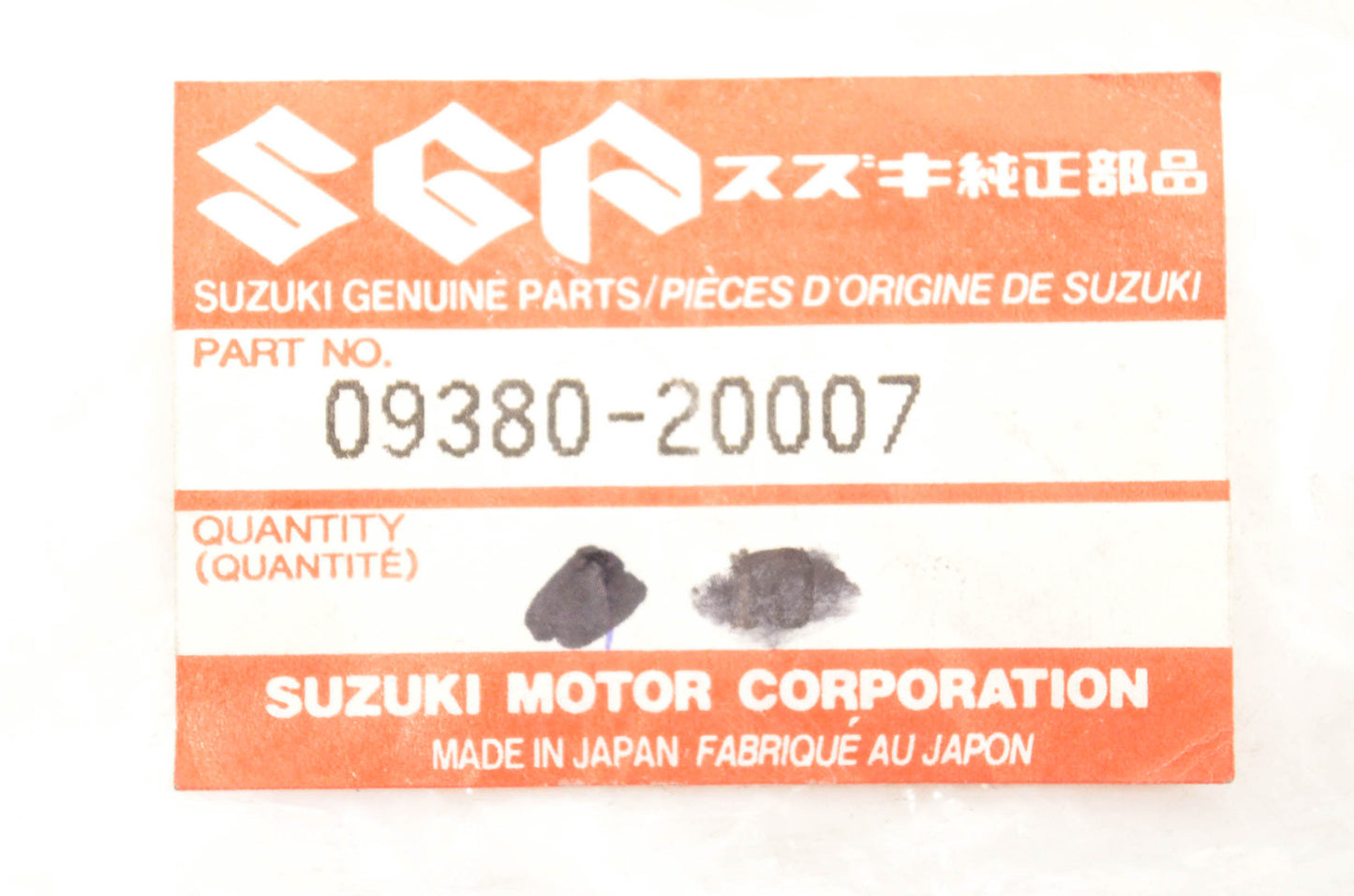 New OEM Suzuki 09380-20007 Circlip NOS
