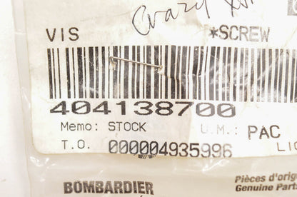 OEM Ski-Doo 404138700 Screw