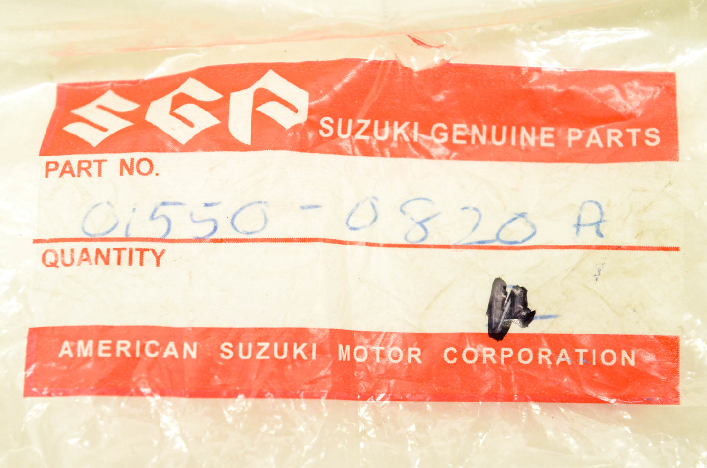 New OEM Suzuki 01550-0820A Bolt NOS