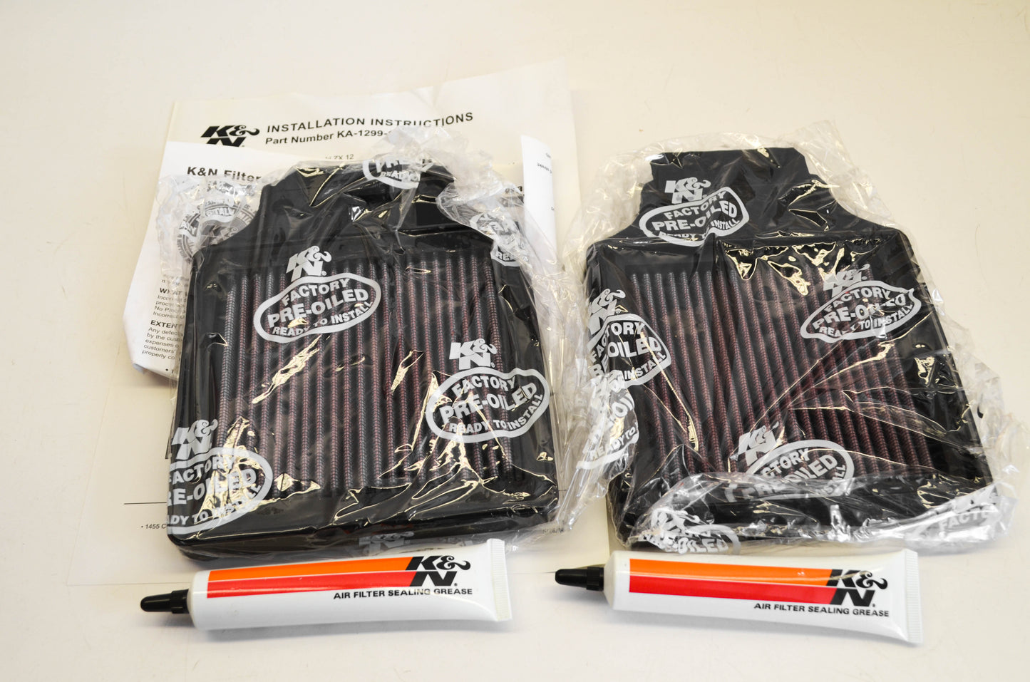 K&N KA-1299-1 High Flow Air Filter Kit NOS