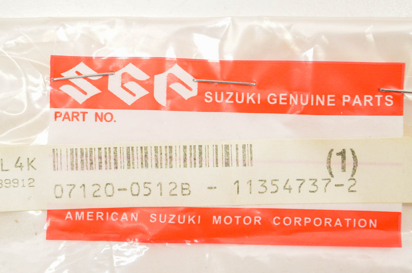 New OEM Suzuki 07120-0512B Bolt NOS