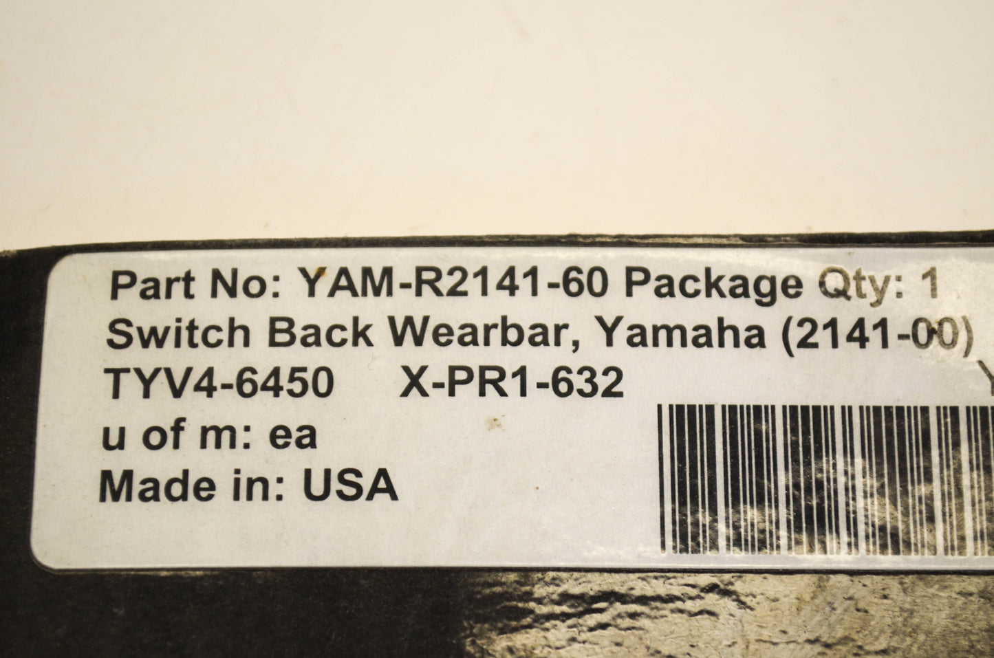 StudBoy YAM-R2141-60, TYV4-6450, X-PR1-632 Yamaha Switch Back Wearbar Kit NOS