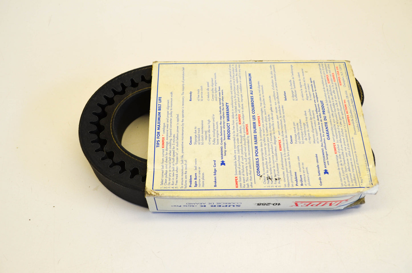 Kimpex 10-255 Super K Pro Series Belt NOS