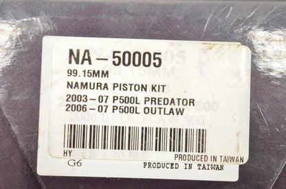 Namura NA-50005 Piston Kit NOS