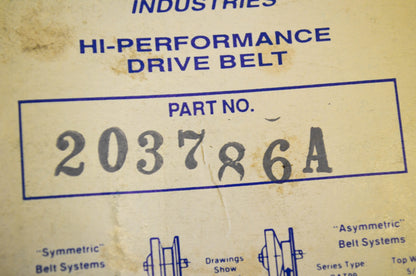 Comet 203786A Drive Belt NOS