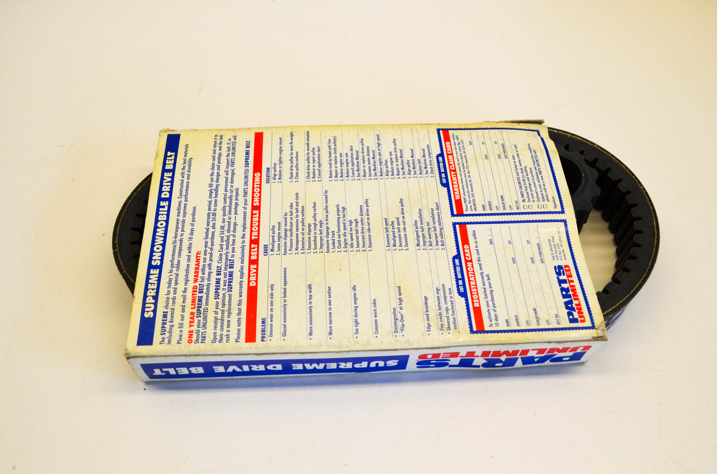 Parts Unlimited LMS138-4316, 46-1318 Drive Belt NOS