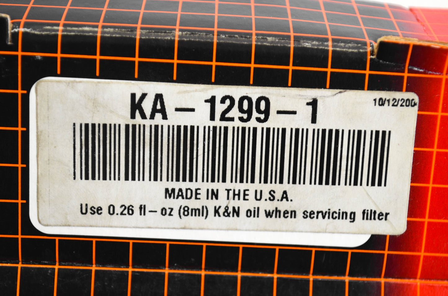 K&N KA-1299-1 High Flow Air Filter Kit NOS