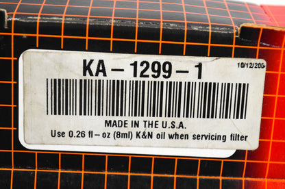 K&N KA-1299-1 High Flow Air Filter Kit NOS