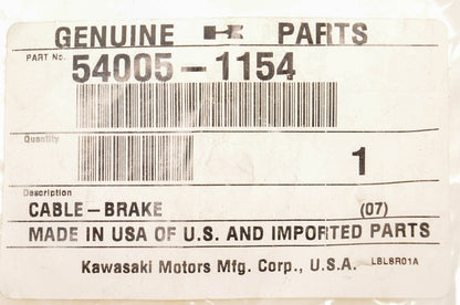New OEM Kawasaki 54005-1154 Brake Cable NOS