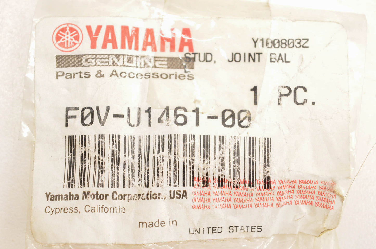 New OEM Yamaha F0V-U1461-00-00 Ball Joint Stud NOS