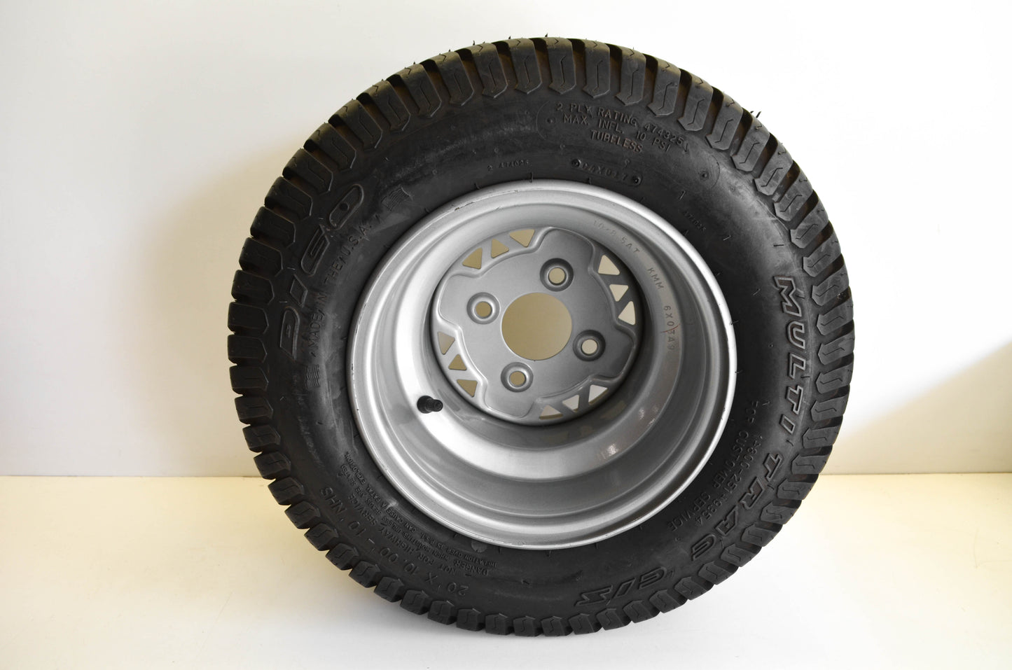 Dico 474025 20X10.00-10 NHS Rear ATV Tire  & Rim 20x10-10 NOS