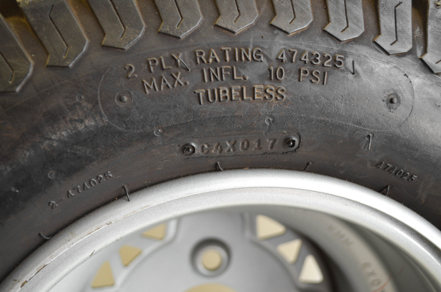 Dico 474025 20X10.00-10 NHS Rear ATV Tire  & Rim 20x10-10 NOS