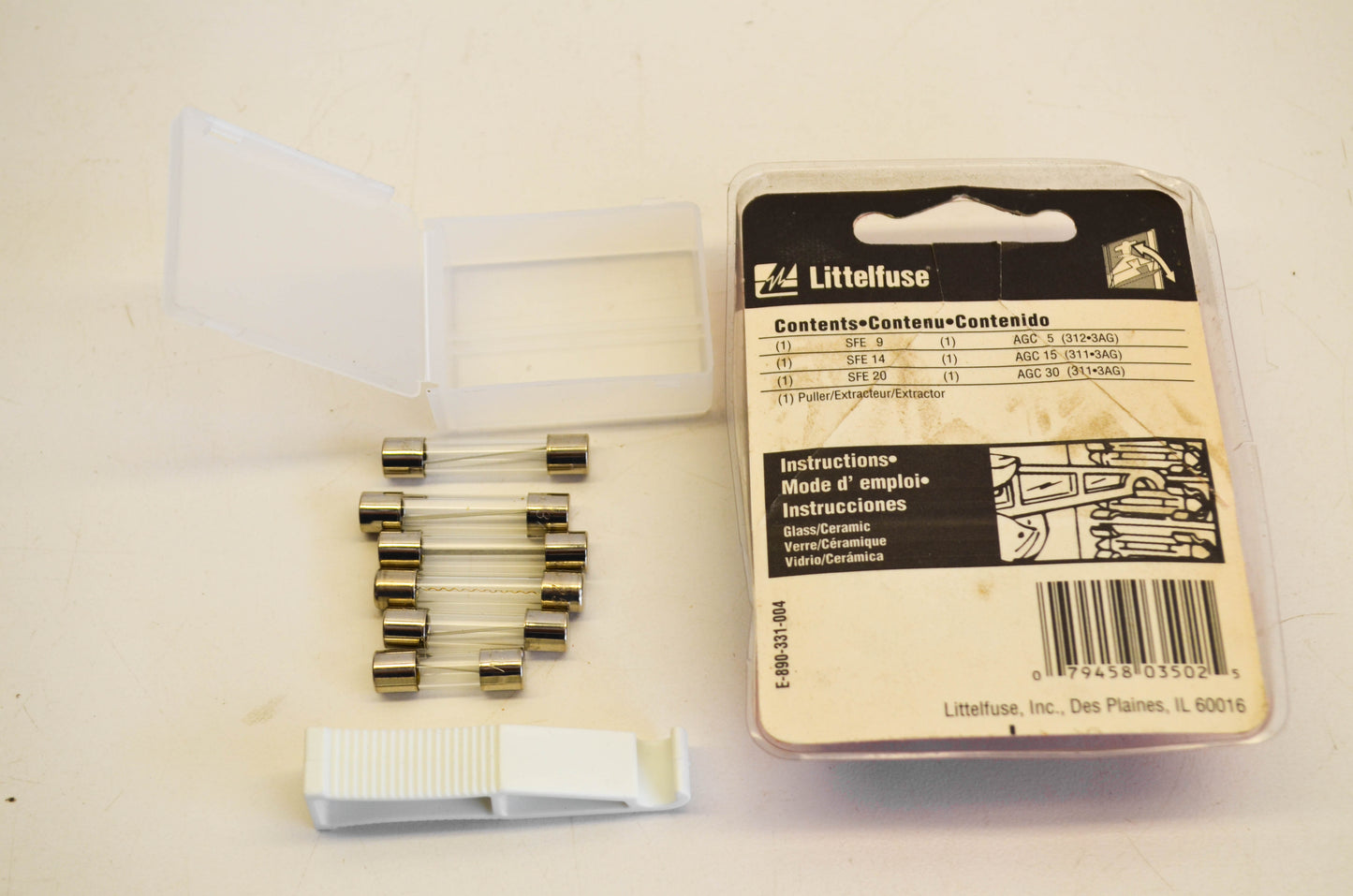 American 00940367ZP, 94367 Emergency Glass Fuse Kit with 1 Puller NOS
