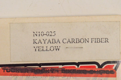 N-Style N10-025 Fork Protectors Kayaba Carbon Fiber Yellow NOS
