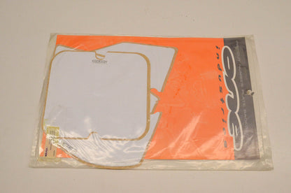 One Industries BG-KW080-WH Pre Cut Number Plate Backgrounds White NOS