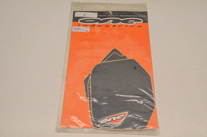 One Industries BG-YA080-BK Pre Cut Number Plate Backgrounds Black NOS