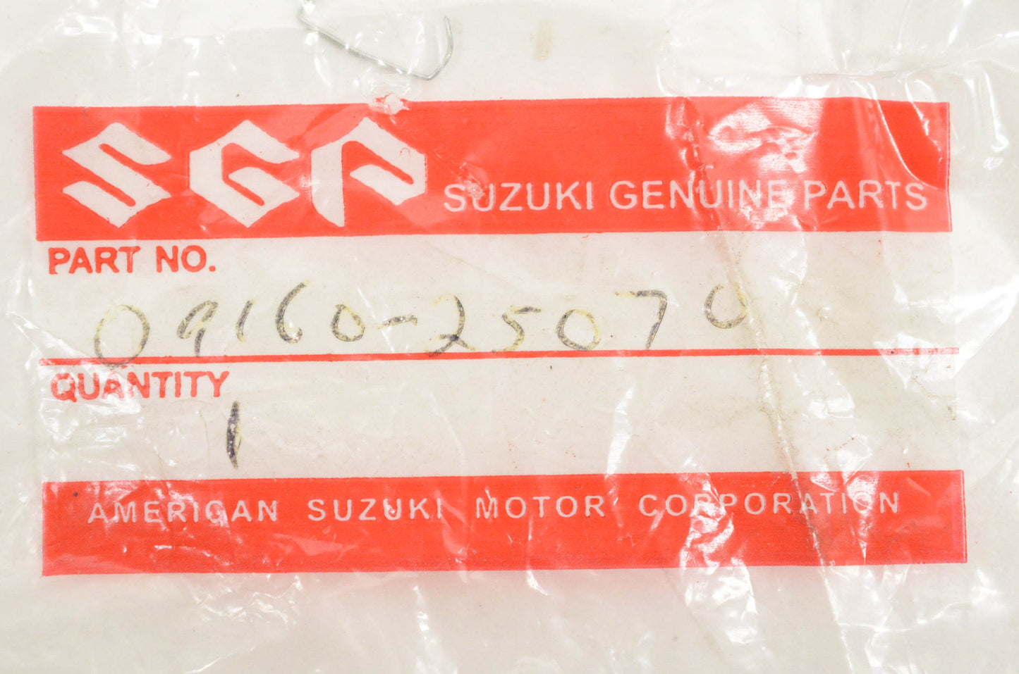 New OEM Suzuki 09160-25070 Washer NOS