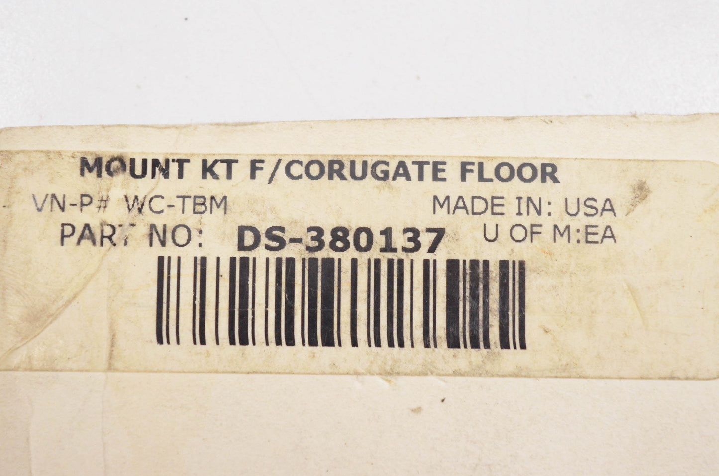 Pingel DS-380137 Corrugate Floor Mount Kit NOS