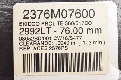 Wiseco 2376M07600, 2992LT Piston Kit NOS