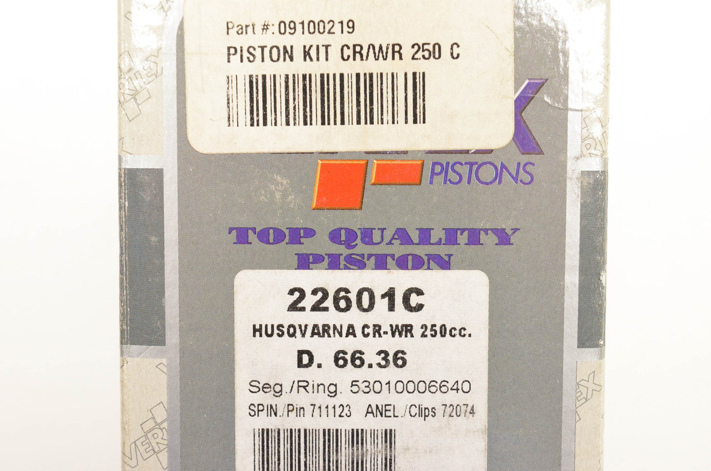 Vertex 22601C, 09100219 Piston Kit NOS