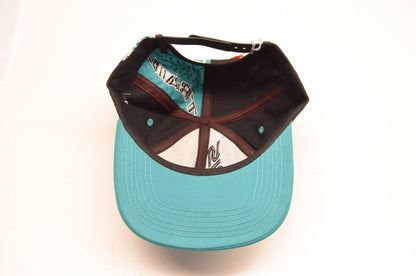New OEM Polaris Vintage Teal Snowmobile Snapback Baseball Cap NOS