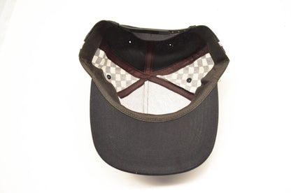 New OEM Polaris Vintage Black ATV Snapback Baseball Cap NOS