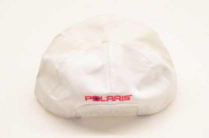 New OEM Polaris Vintage White SL650 Snapback Baseball Cap NOS