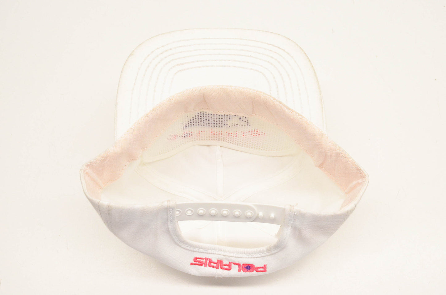 New OEM Polaris Vintage White SL650 Snapback Baseball Cap NOS