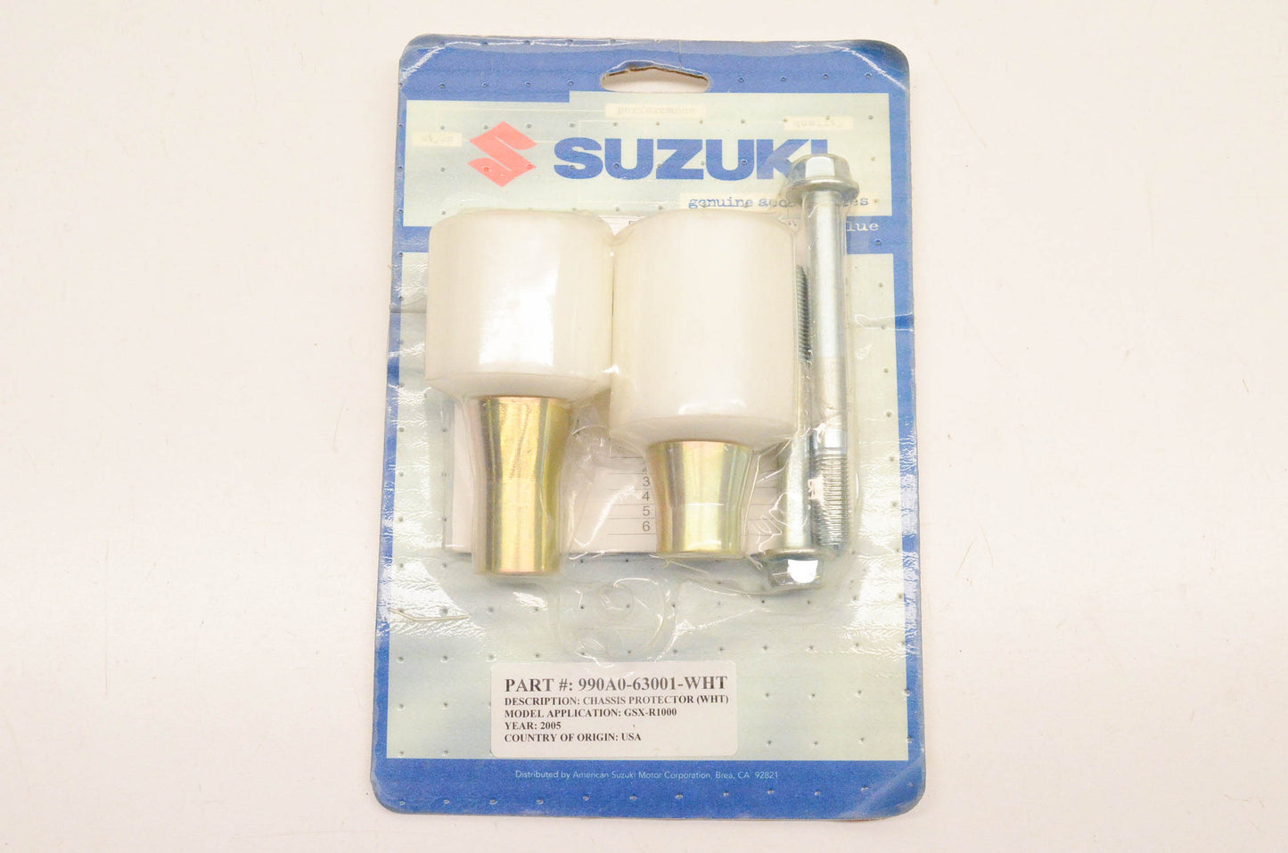 New OEM Suzuki 990A0-63001-WHT Chassis Protector White NOS