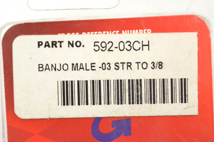 Goodridge 592-03CH Banjo Male -03 STR TO 3/8 NOS