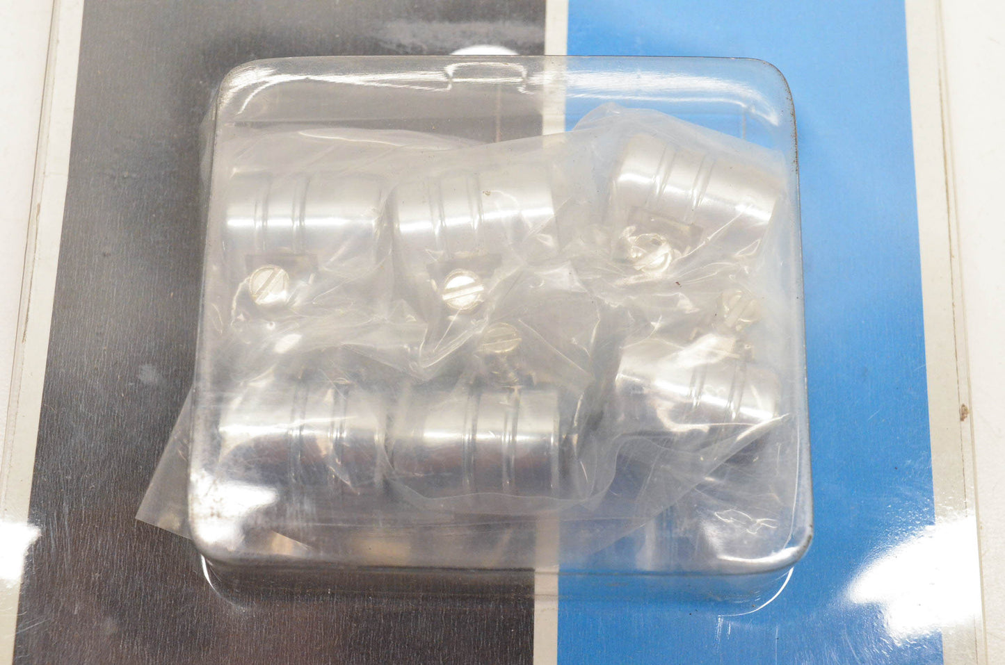 Drag Specialties DS-096609 Grooved Chrome Hose Clamps 6 Pack NOS