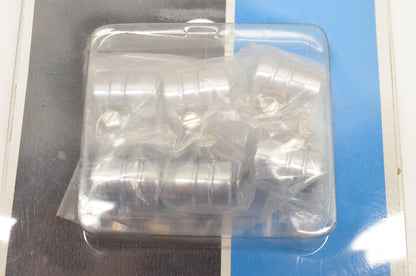 Drag Specialties DS-096609 Grooved Chrome Hose Clamps 6 Pack NOS