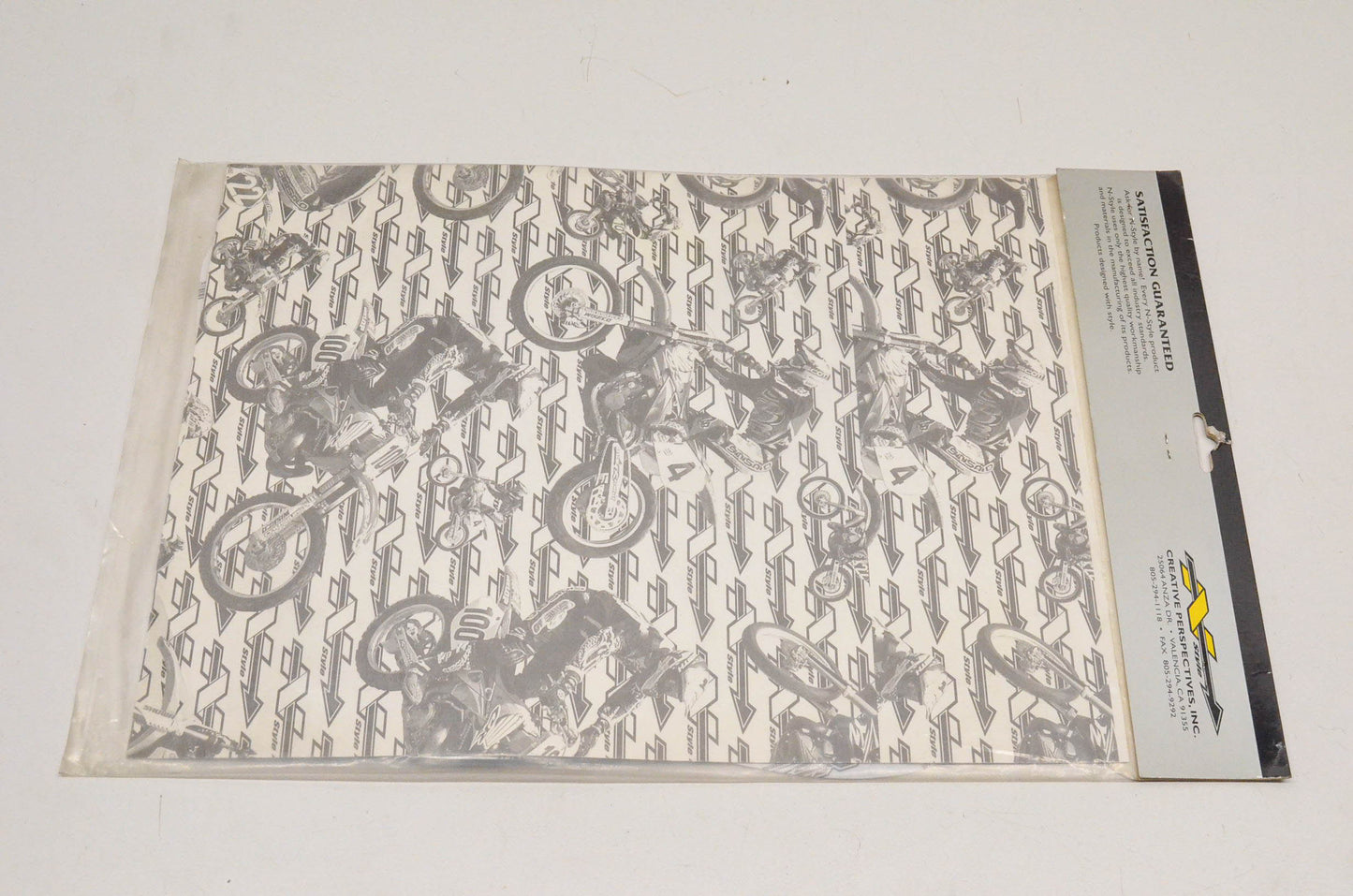 N-Style N02-181 Pre Cut Number Plate Background Black NOS