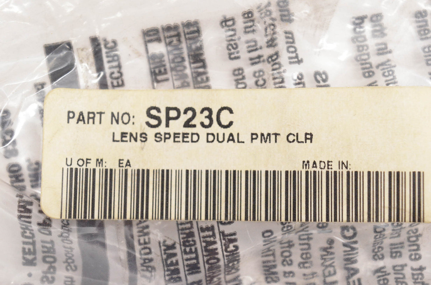 Smith SP23C Dual Speed Clear Replacement Lens NOS
