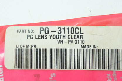 Pro Grip PG-3110CL, 3110 Youth Clear Replacement Lens NOS
