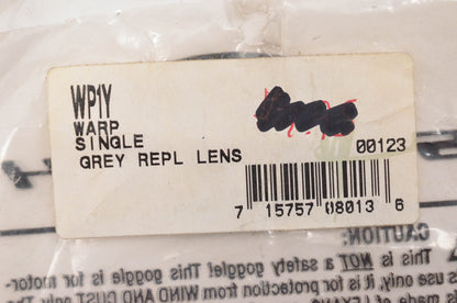 Smith WP1Y, 550717 Single Grey Replacement Lens NOS