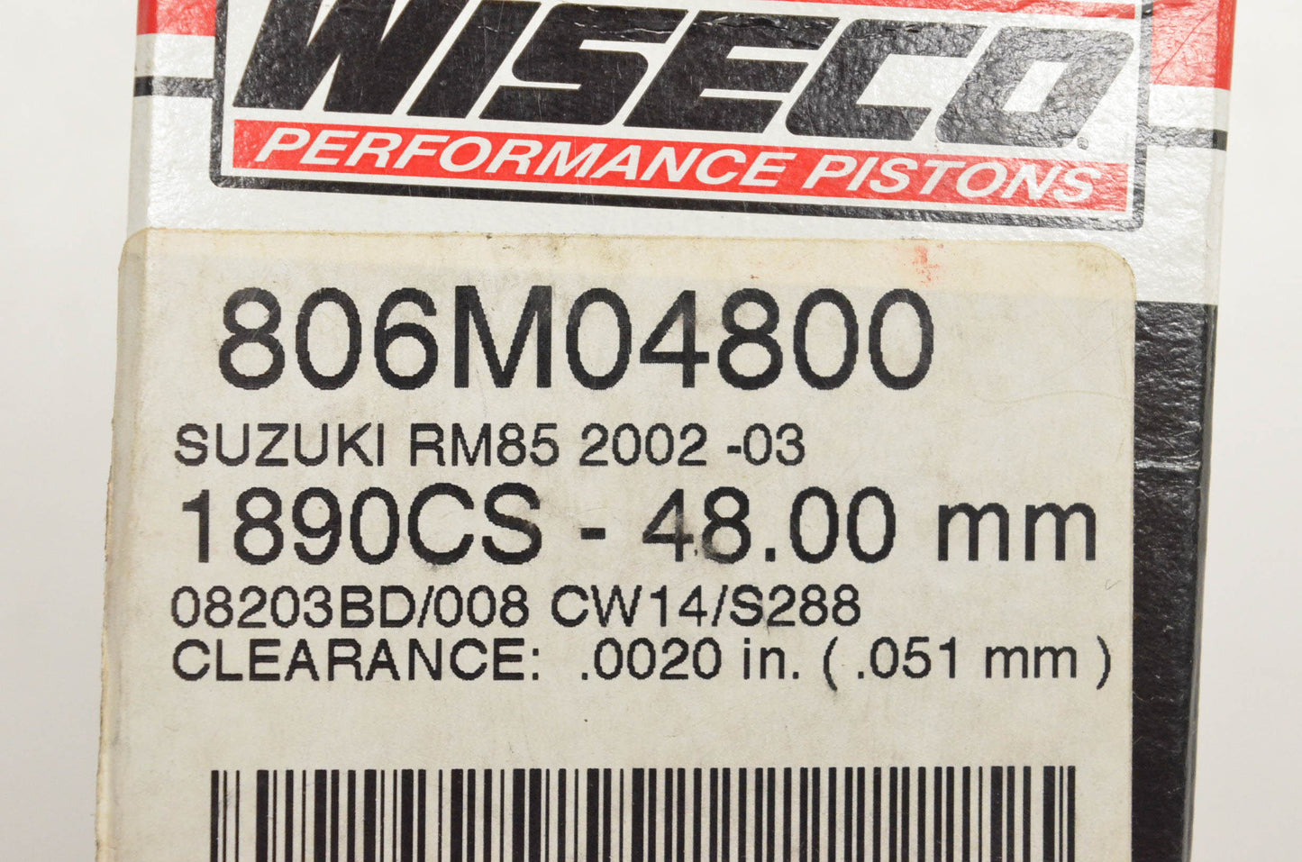 Wiseco 806M04800 Piston Kit NOS